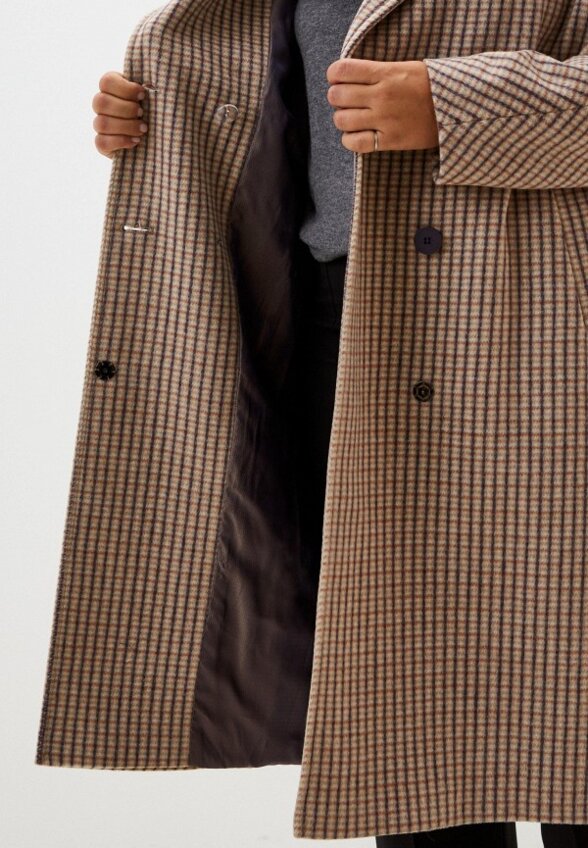 Пальто двубортное Pompa