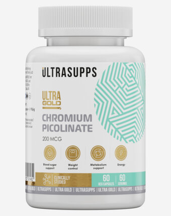 Пиколинат хрома Ultrasupps Ultra Gold, 60 шт, Белый женщинам