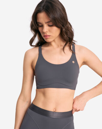 Топ бра спортивный Sensana EssentialMove, Серый женщинам