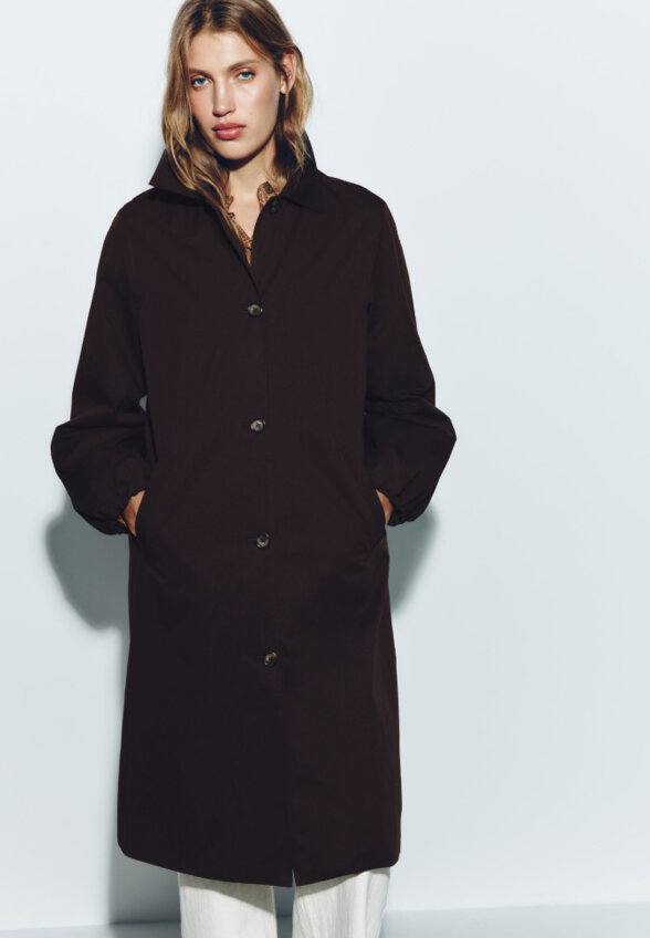 Твиловый плащ оверсайз премиум качества
