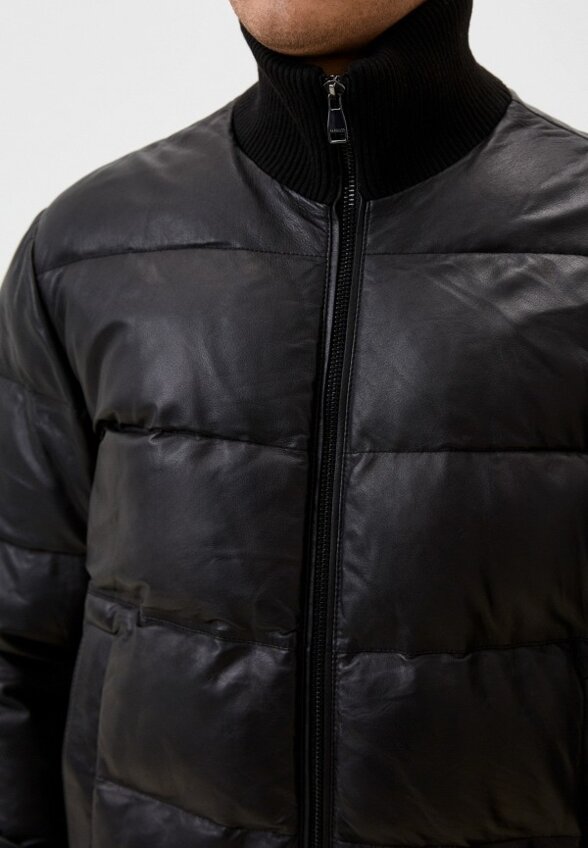 Куртка кожаная утепленная Al Franco