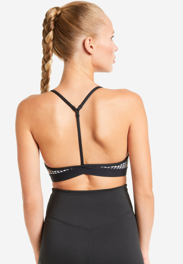 Топ бра спортивный Nike Dri-FIT Indy Icon Clash, Черный