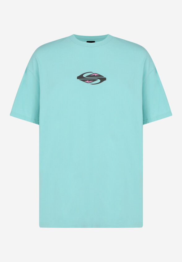 Футболка мужская оверсайз Quiksilver Global Heat, Голубой
