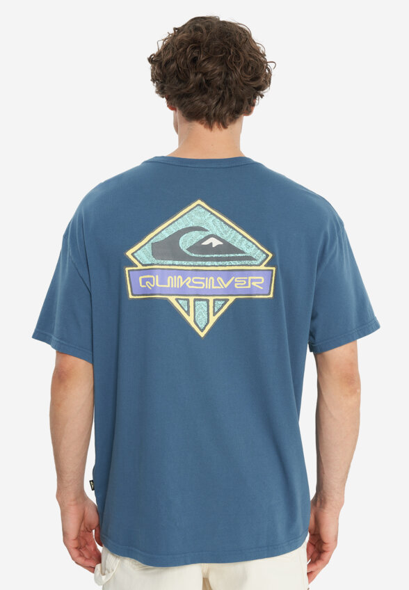 Футболка мужская оверсайз Quiksilver Crystal Jet, Синий
