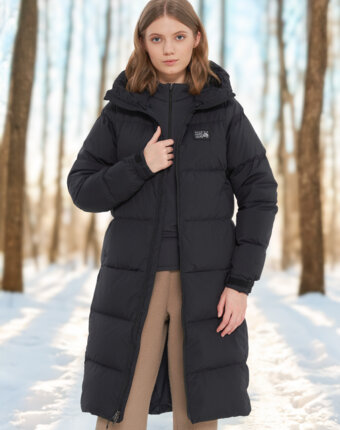 Пуховик женский Mountain Hardwear Nevadan Down Long Parka, Черный женщинам