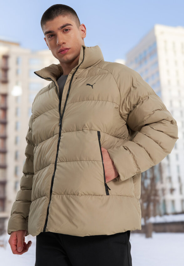 Пуховик мужской PUMA Mono, Коричневый