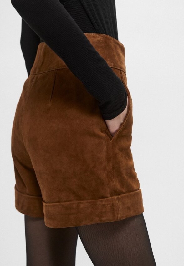 Шорты кожаные Trussardi