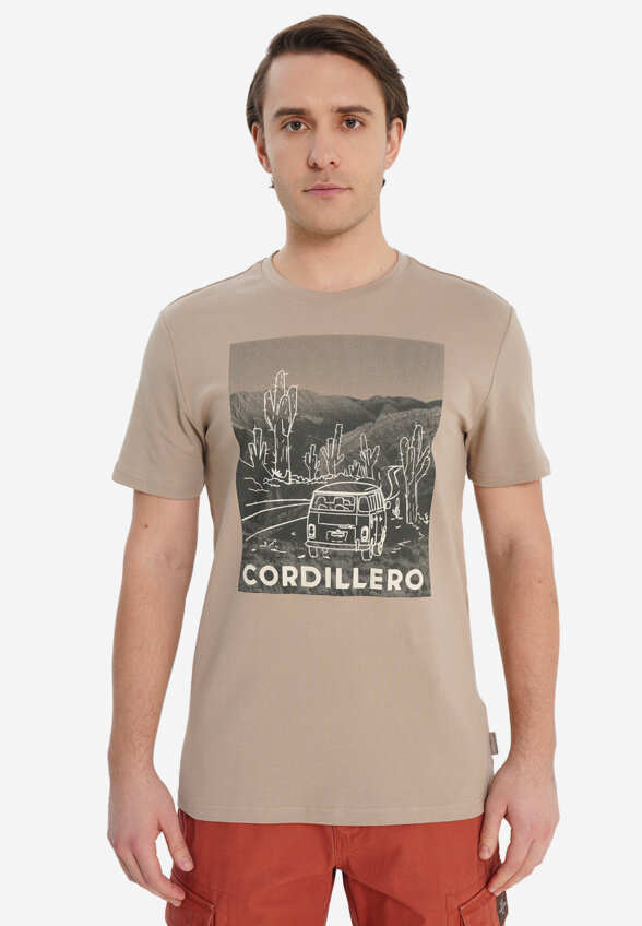 Футболка мужская оверсайз Cordillero, Коричневый
