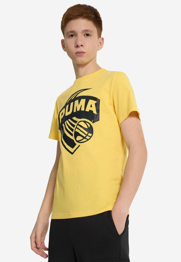 Футболка для мальчиков PUMA Basketball Posterize, Желтый
