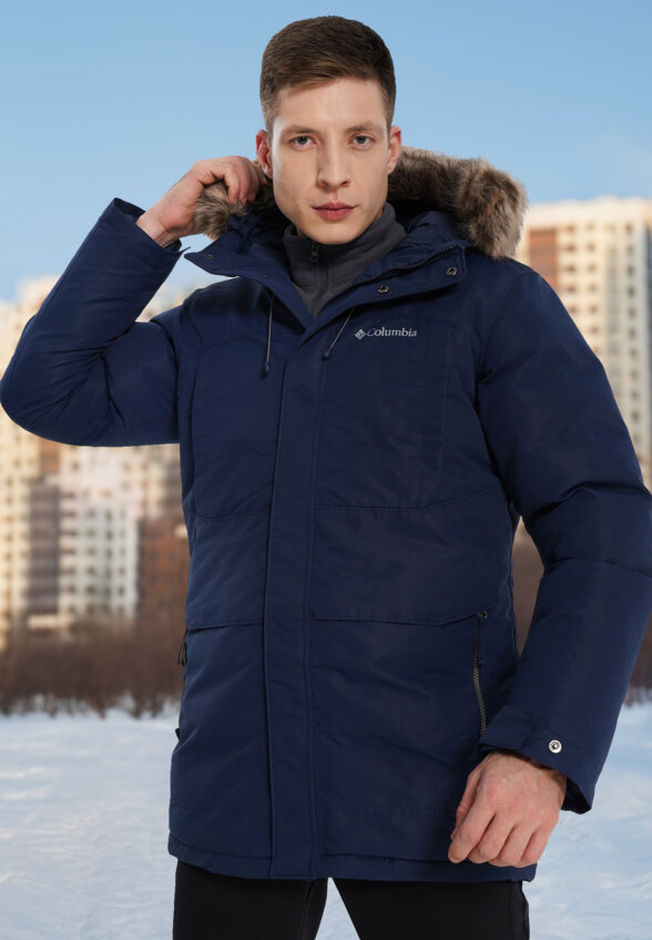 Пуховик мужской Columbia Marquam Peak III Parka, Синий