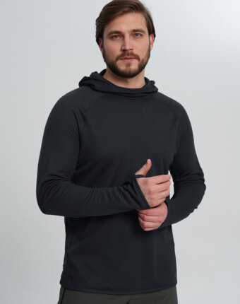 Худи мужское Mountain Hardwear Airmesh Long Sleeve Hoody, Серый женщинам