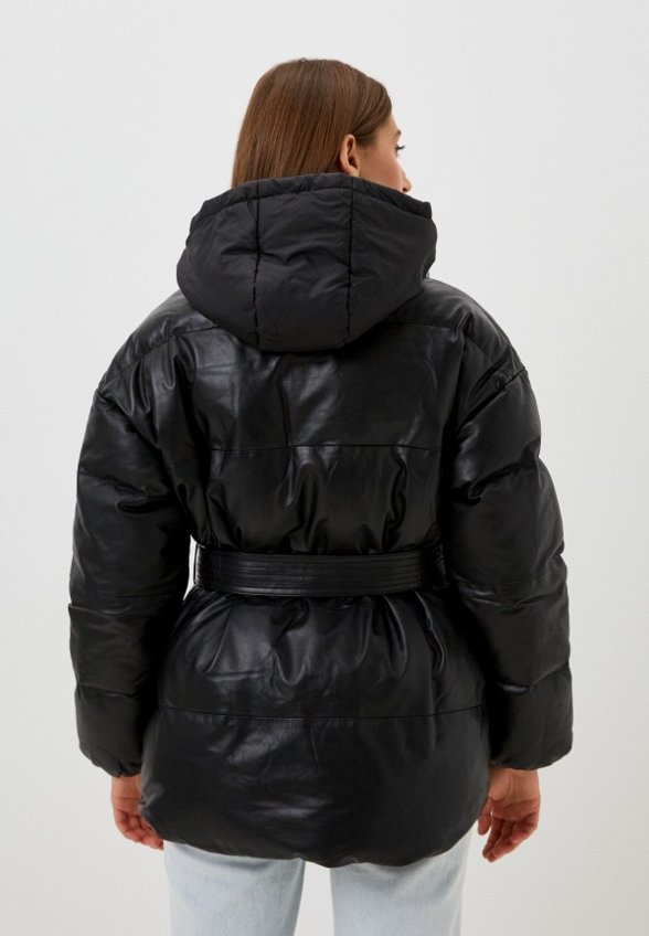 Куртка кожаная утепленная Снежная Королева