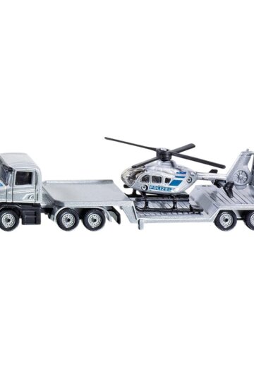 Грузовик SIKU с полицейским вертолетом