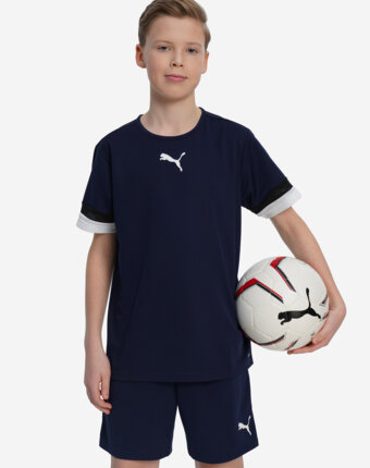 Футболка для мальчиков PUMA teamRISE Jersey, Синий женщинам