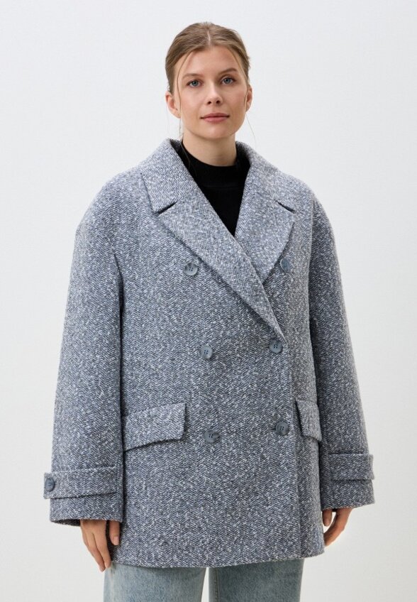 Пальто двубортное Le Monique