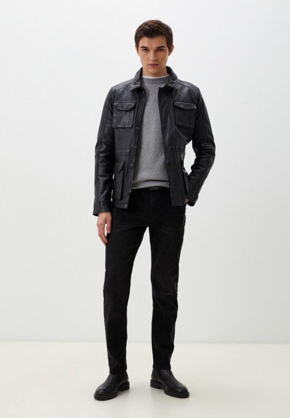 Куртка кожаная Urban Fashion for Men