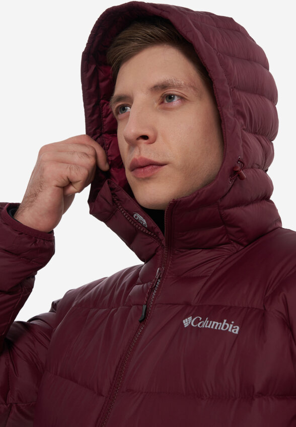 Ультралегкий пуховик мужской Columbia Centennial Creek III Down Hooded Jacket, Красный