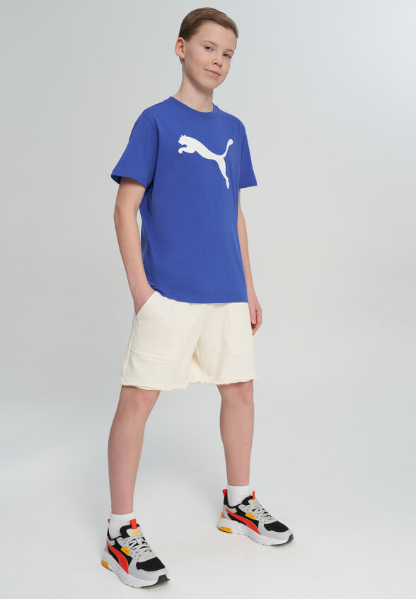 Футболка для мальчиков PUMA Ess Cat Logo, Синий