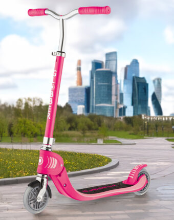 Самокат детский Globber Foldable Flow 125, Розовый детям