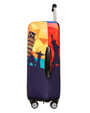 Др.Коффер LC-003M dk-blue чехол для чемодана женщинам