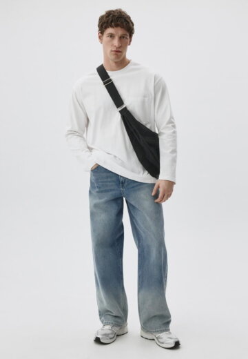 Джинсы WIDE LEG со средней посадкой