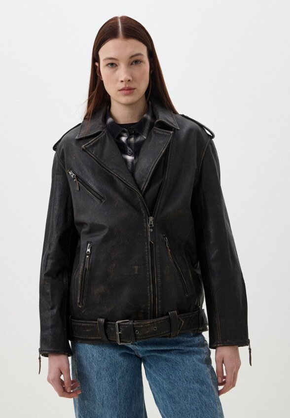 Куртка кожаная Снежная Королева