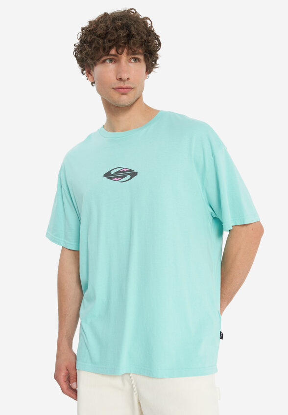 Футболка мужская оверсайз Quiksilver Global Heat, Голубой