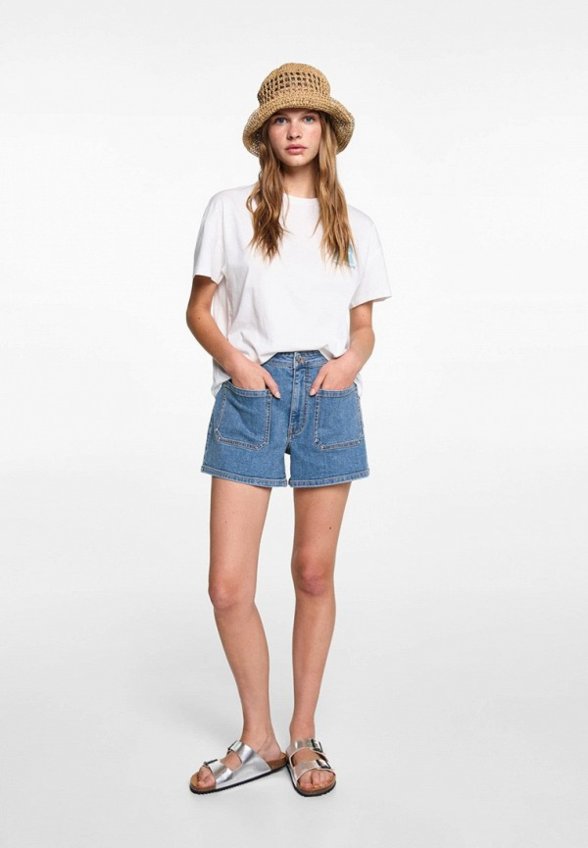 Шорты джинсовые Mango Teen