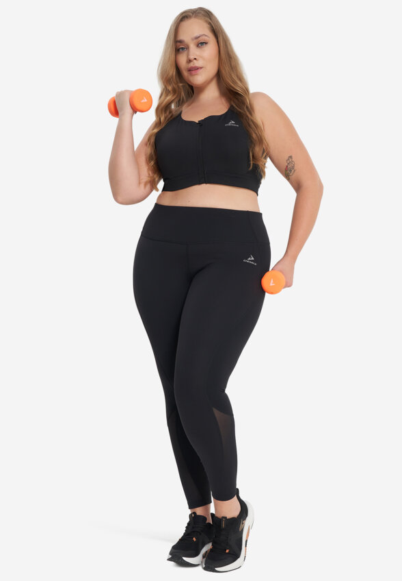 Топ бра спортивный Demix, Plus Size, Черный