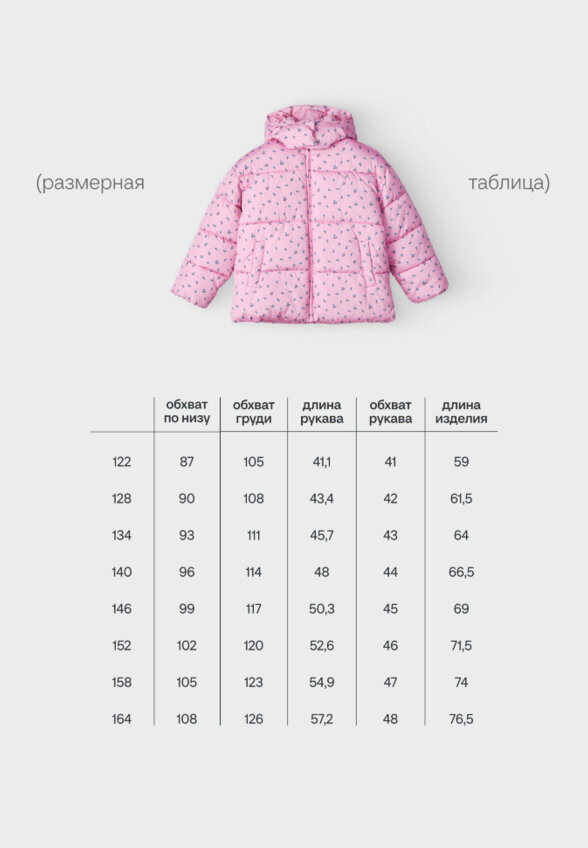 Демисезонная куртка с капюшоном для девочек
