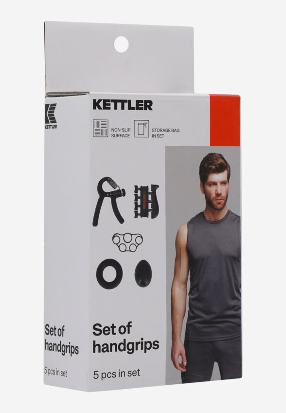 Набор кистевых эспандеров KETTLER, 5 шт, Черный