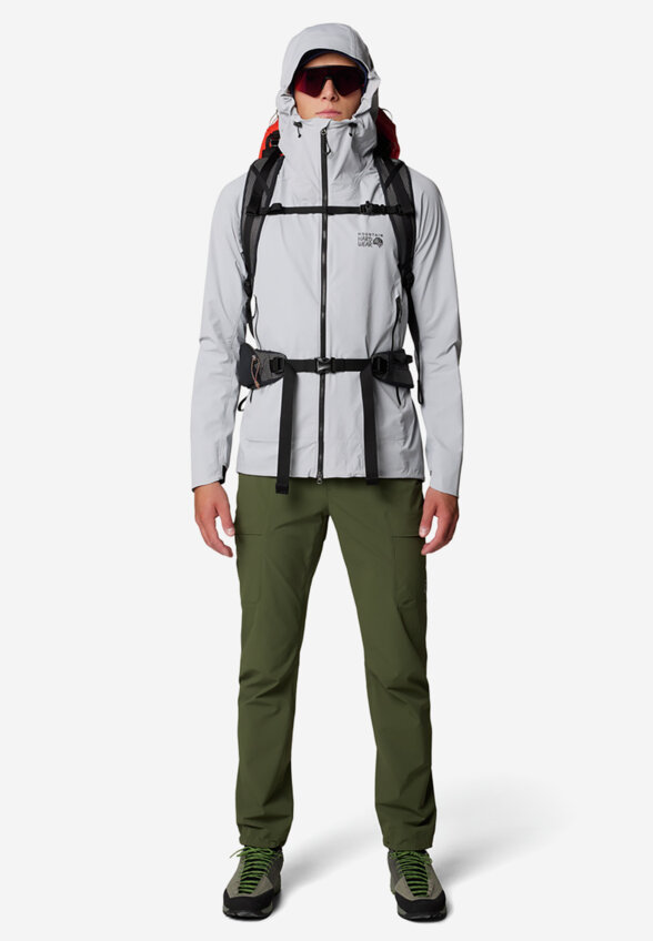 Куртка софтшелл мужская Mountain Hardwear Chockstone Alpine Lt Hooded Jacket, Серый