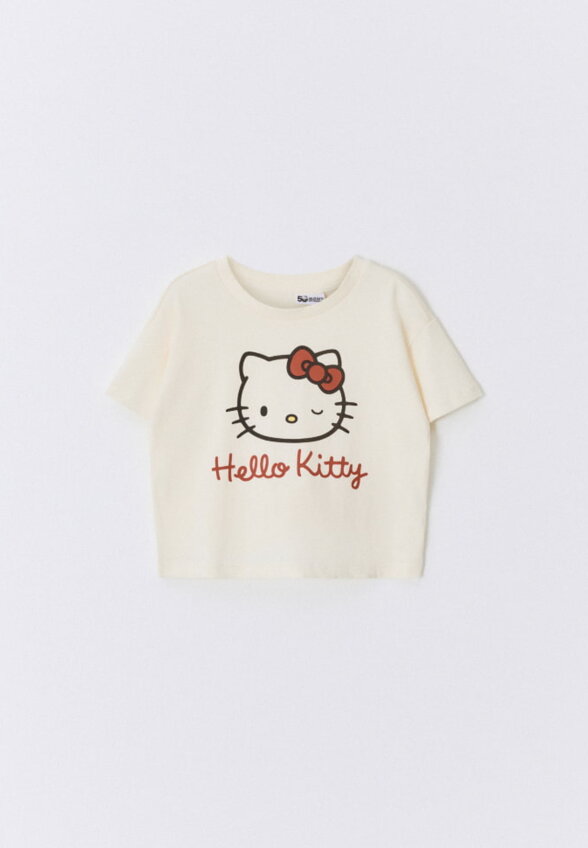 Пижамная футболка с принтом Hello Kitty для девочек