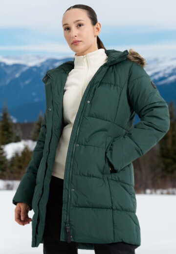 Пуховик женский IcePeak Adaire, Зеленый