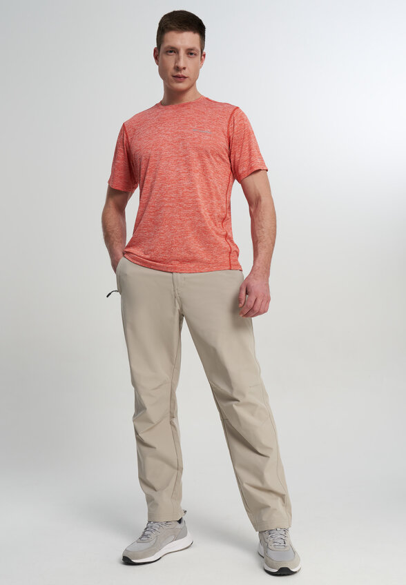 Футболка мужская Columbia Deschutes Runner Short Sleeve Shirt, Красный