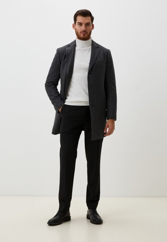 Пальто однобортное Al Franco