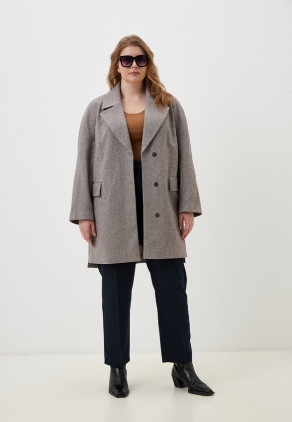 Пальто однобортное Le Monique