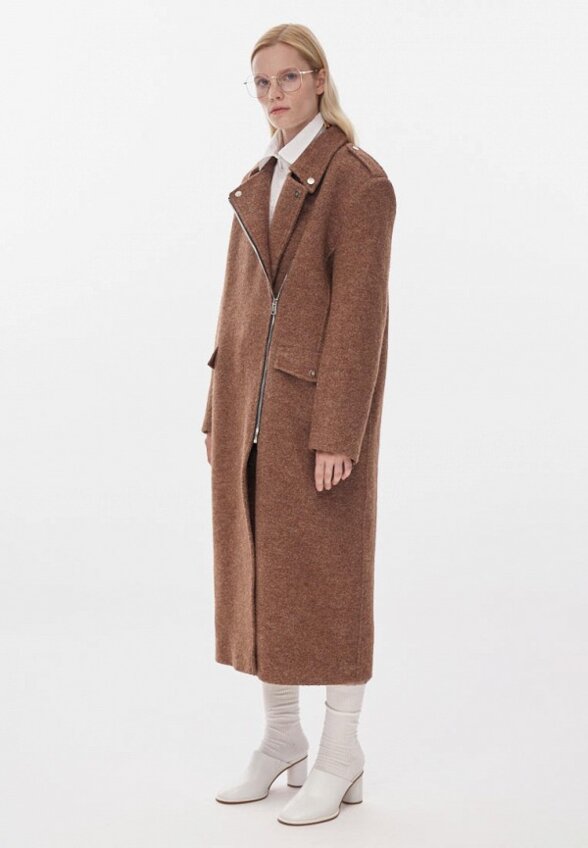 Пальто однобортное Shi-shi