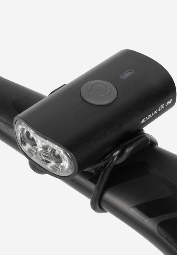 Фонарь велосипедный передний Topeak HeadLux 450 USB, Черный