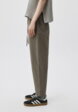Укороченные брюки из смесового тенсела3  - превью