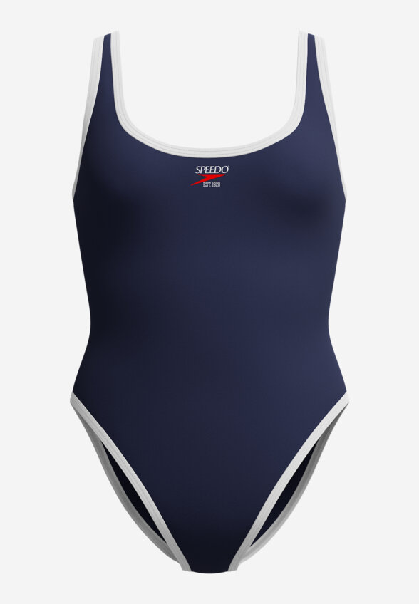 Купальник слитный женский Speedo Solid Scoop, Синий