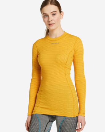 Термобелье верх женское Craft Pro Wool Extreme, Желтый женщинам