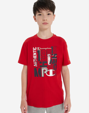 Футболка для мальчиков Champion, Красный женщинам