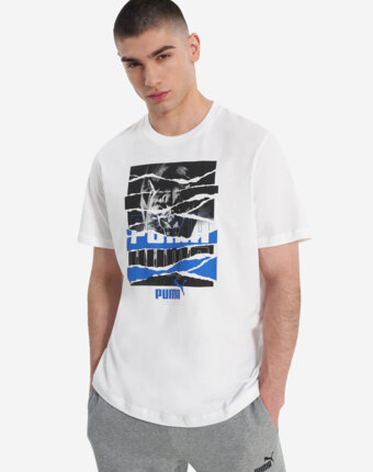 Футболка мужская PUMA Graphic, Белый женщинам