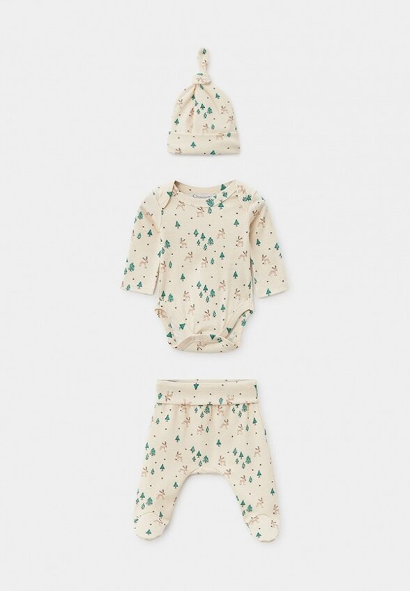 Боди, ползунки и шапочка Choupette