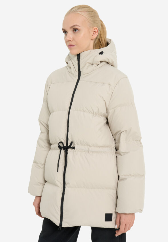 Пуховик женский Jack Wolfskin Kirschallee, Бежевый