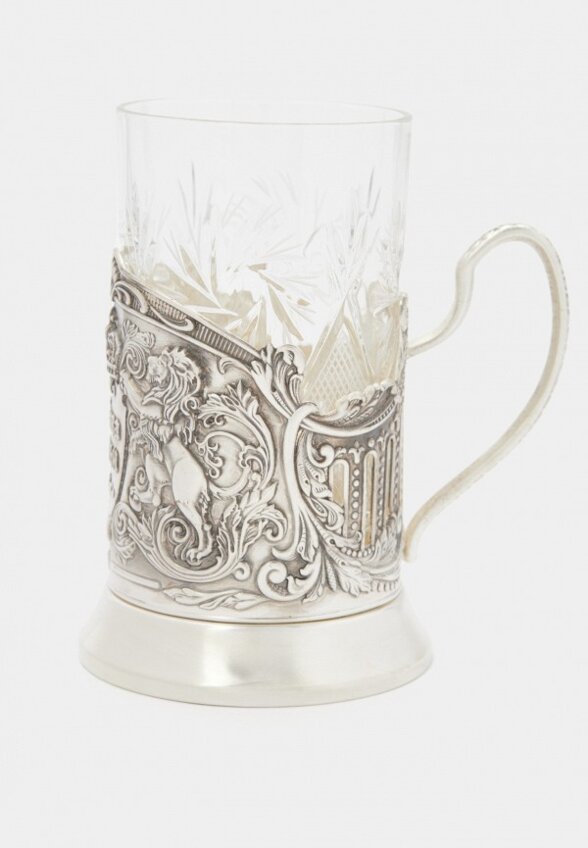 Стакан с подставкой Кольчугинский мельхиор