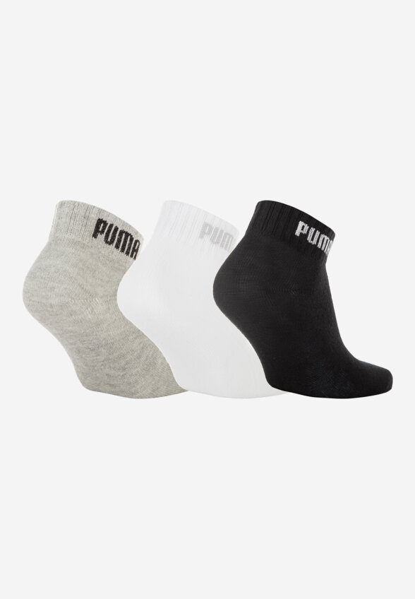 Носки PUMA Quarter-V, 3 пары, Черный