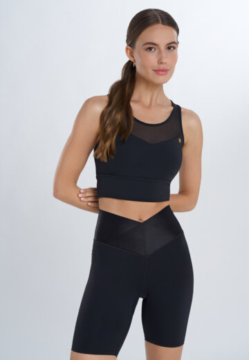 Топ бра спортивный Sensana, Черный