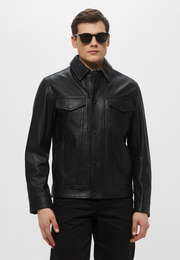 Куртка кожаная Boss